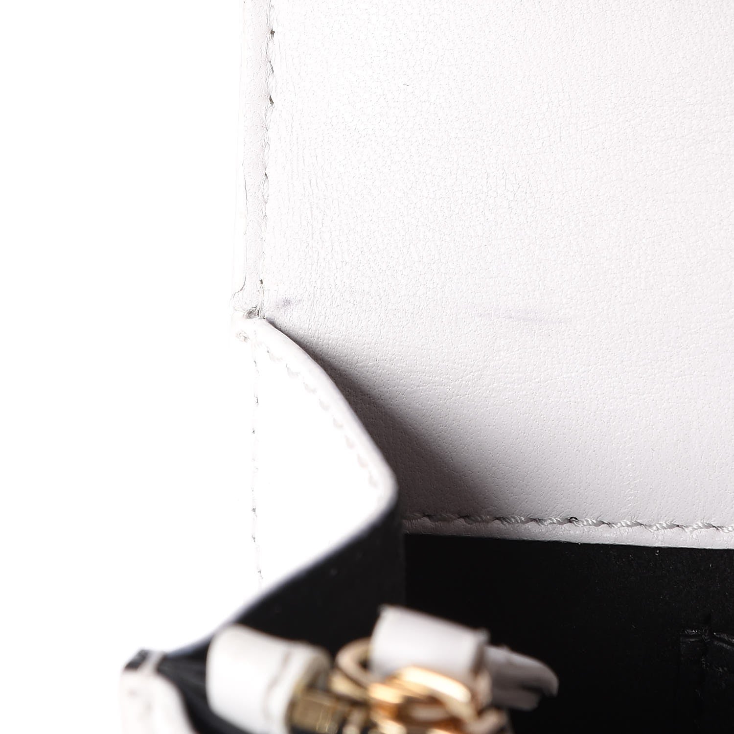 Versace Patent Large Diamante Flap White 10 of 12