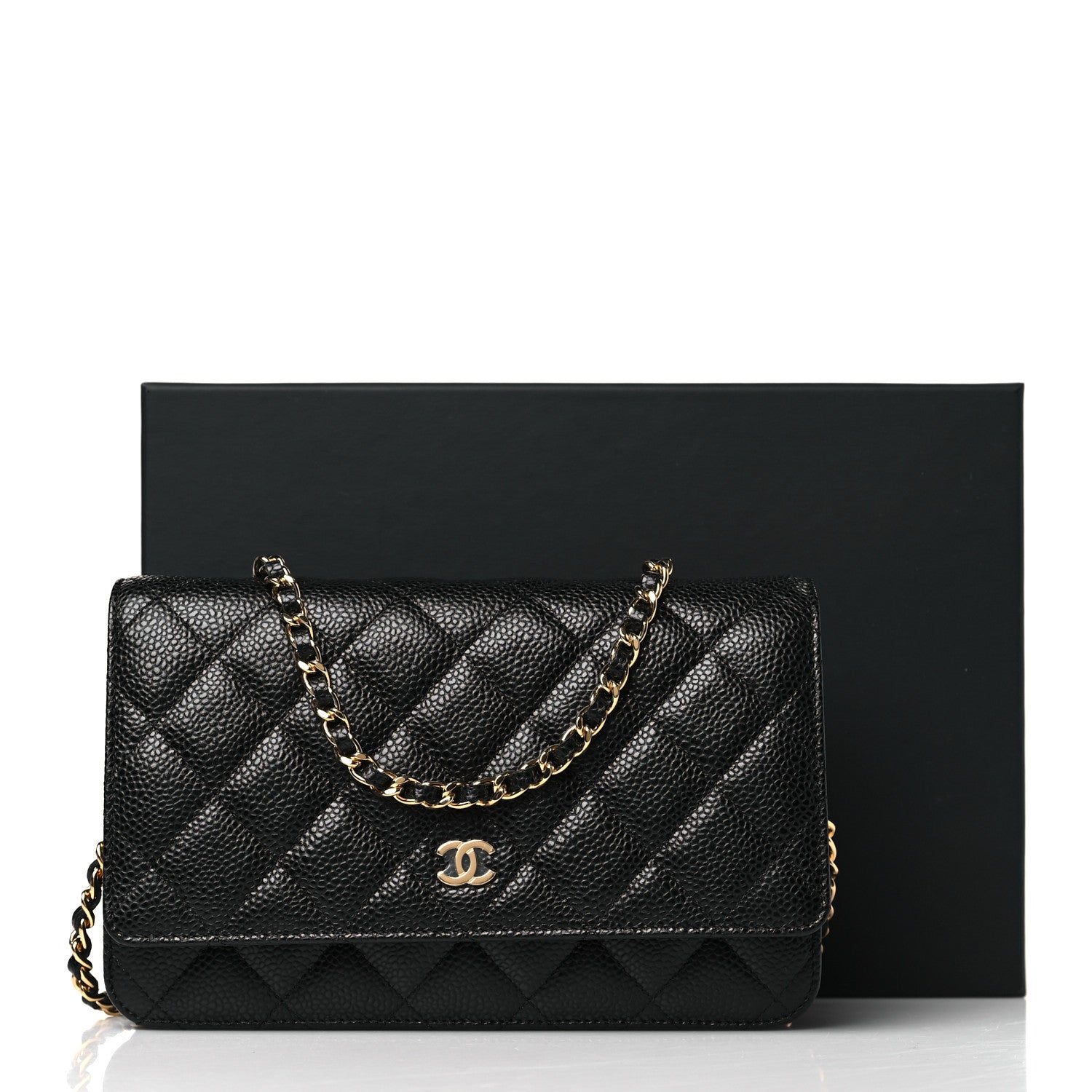 Chanel Caviar Quilted Wallet on Chain WOC Black 12 of 12
