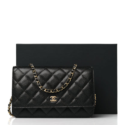 Chanel Caviar Quilted Wallet on Chain WOC Black 12 of 12