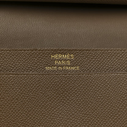 Hermes Madame Calfskin Mini Bearn Wallet Etoupe 6 of 9