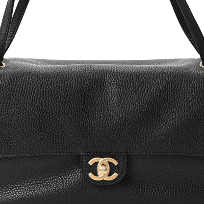 Chanel Grained Calfskin Small Souplissimo Maxi Flap Black 8 of 11