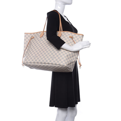 Louis Vuitton Damier Azur Neo Neverfull GM Rose Ballerine 2 of 13