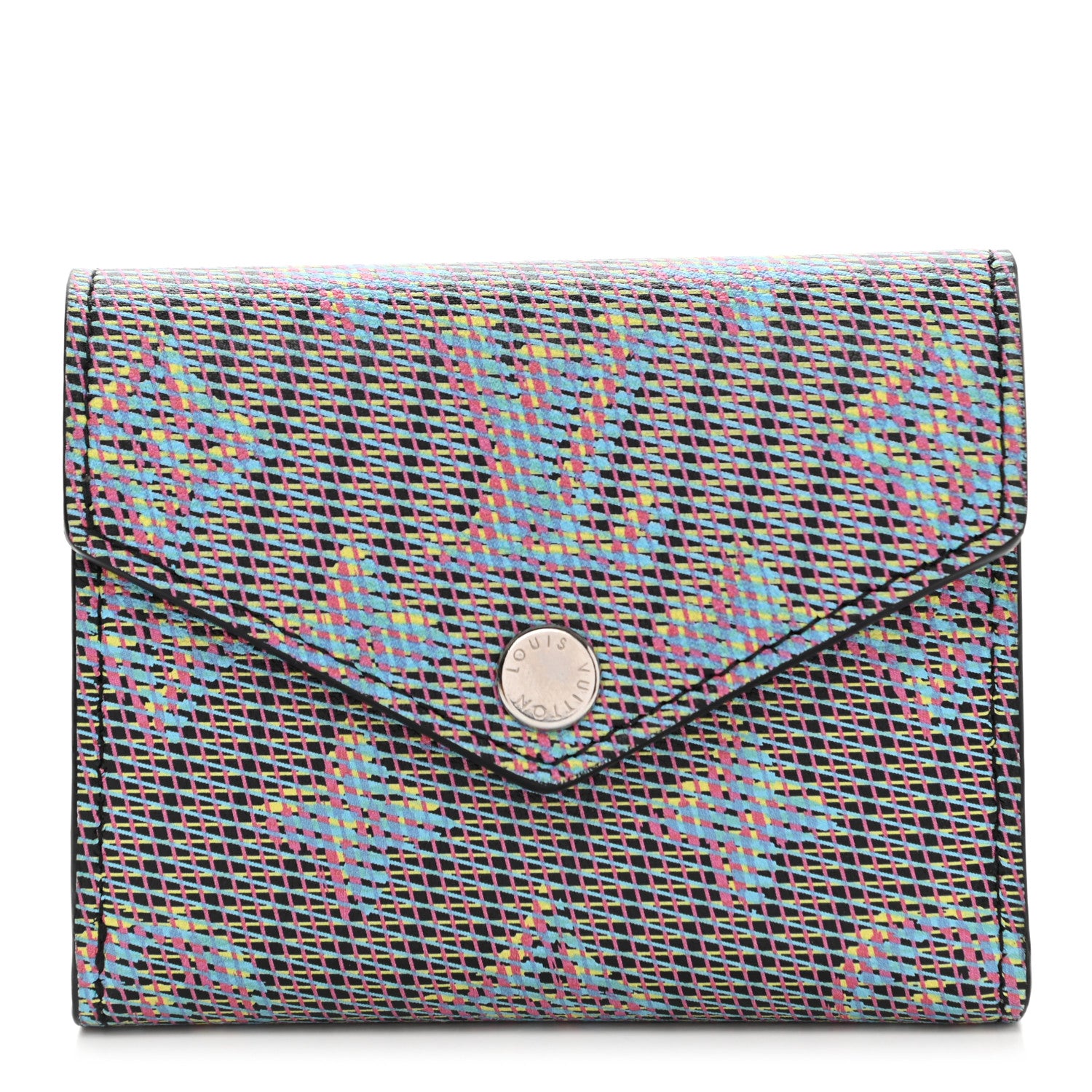 Louis Vuitton Monogram LV Pop Zoe Wallet Blue 1 of 7