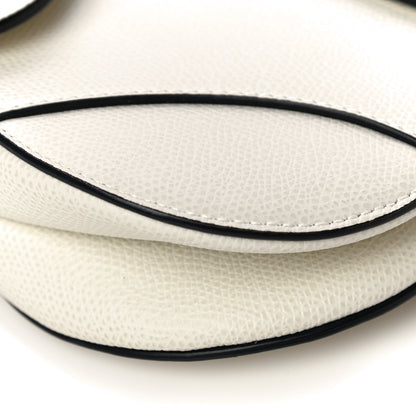 Christian Dior Grained Calfskin Saddle Bag White 9 of 16