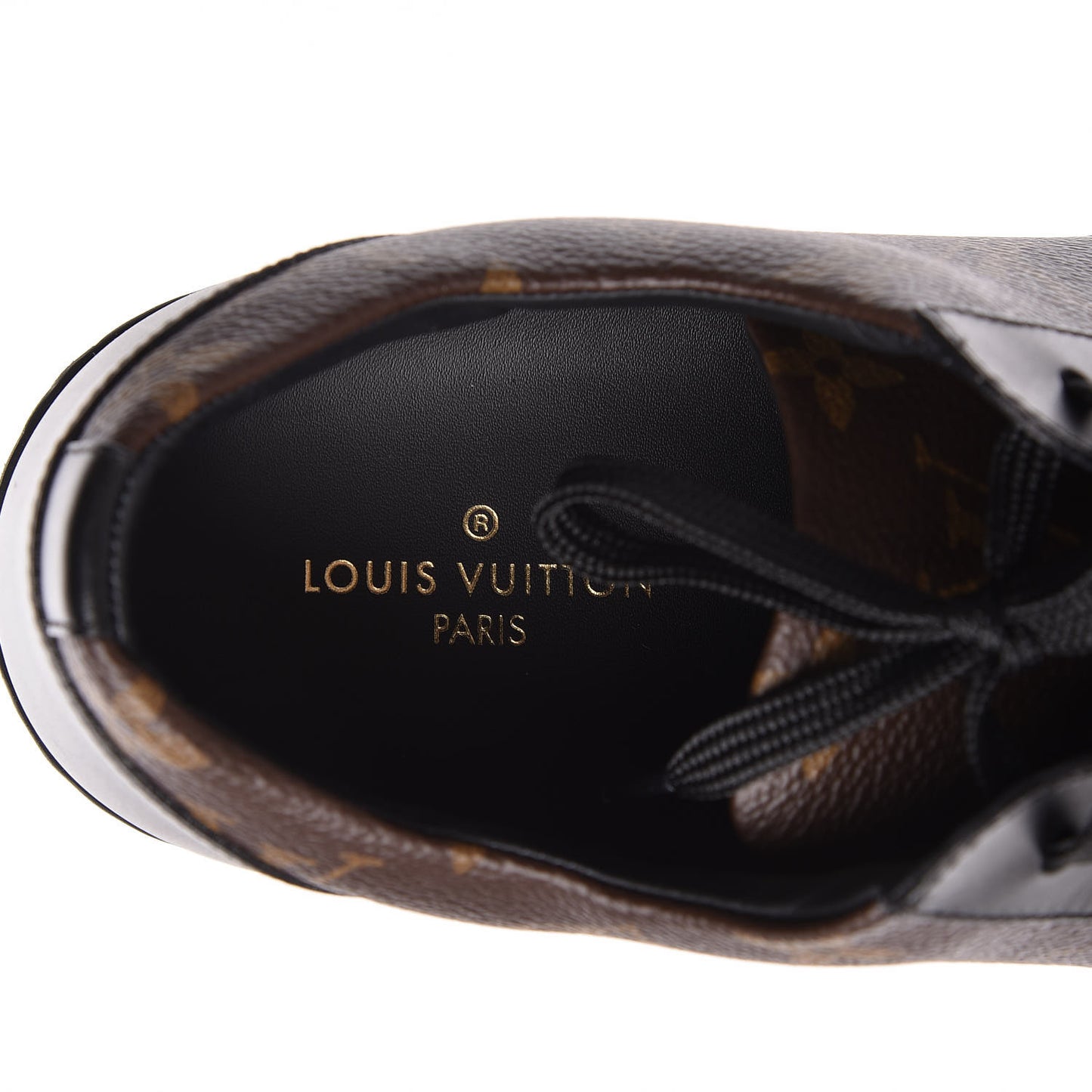 Calfskin Monogram Luxembourg Sneakers 6 Black