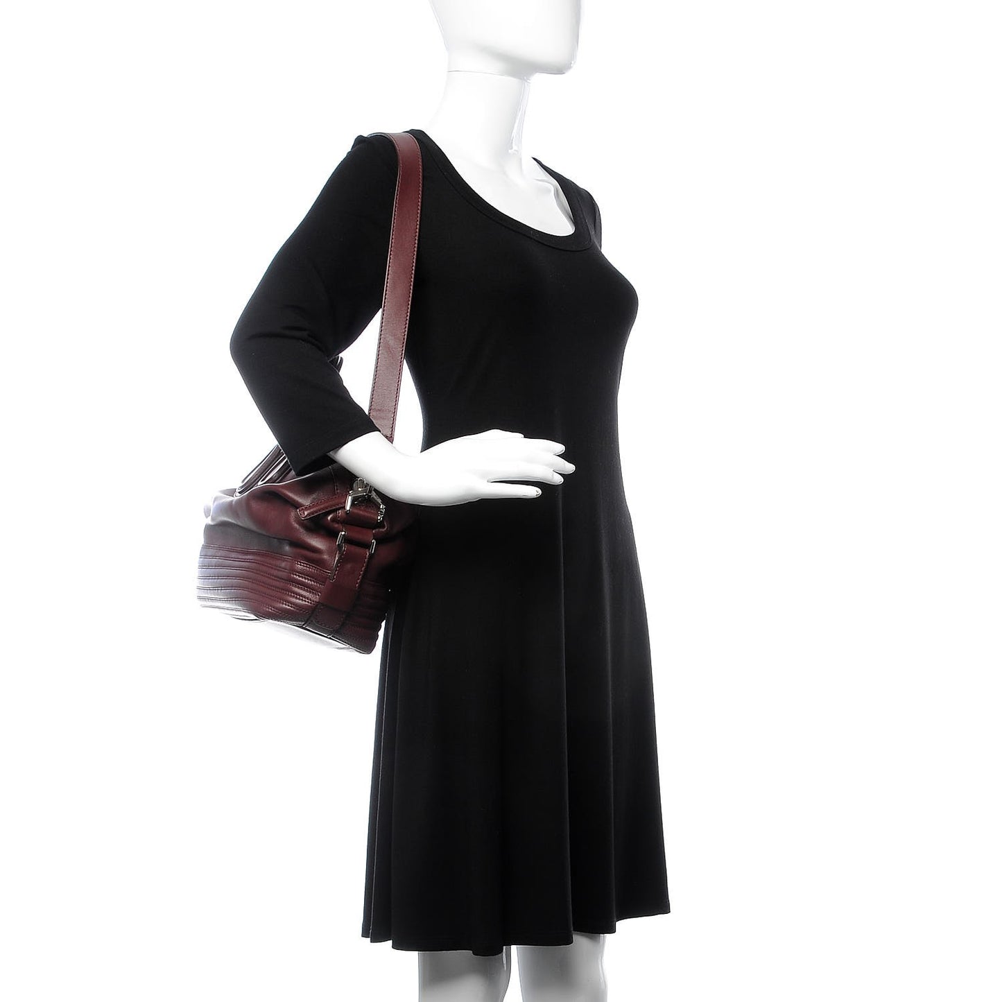 Calfskin Small Biker Nightingale Oxblood