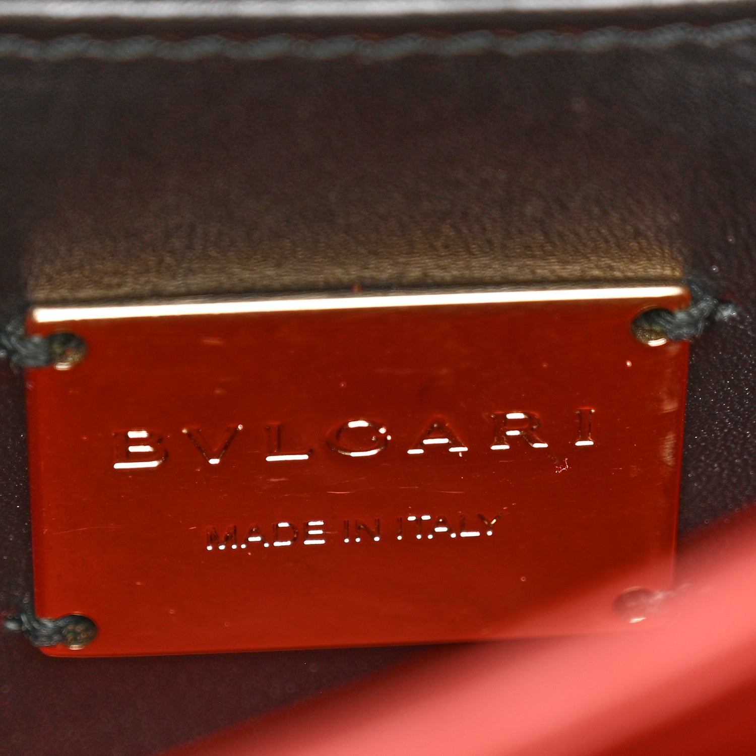 Bulgari Calfskin Studded Serpenti Forever Top Handle Black 7 of 15