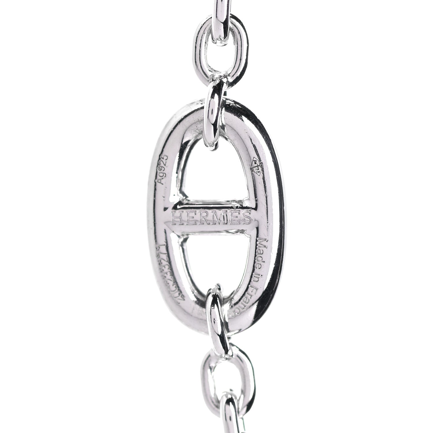Hermes Sterling Silver Farandole Necklace 160 3 of 5
