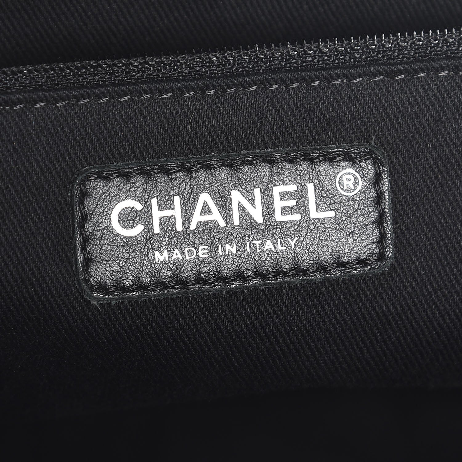 Chanel Glazed Calfskin Quilted Large CC Delivery Tote Grey 6 of 7