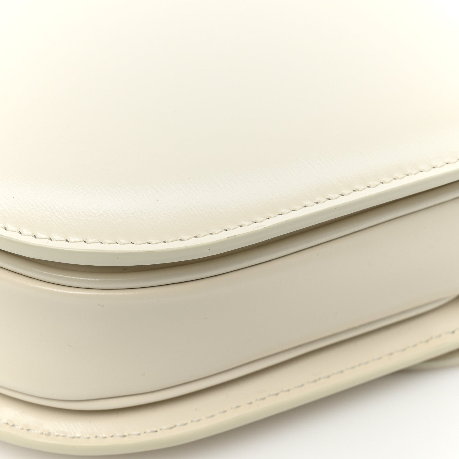 Celine Shiny Calfskin Teen Besace Chain Triomphe White 12 of 12
