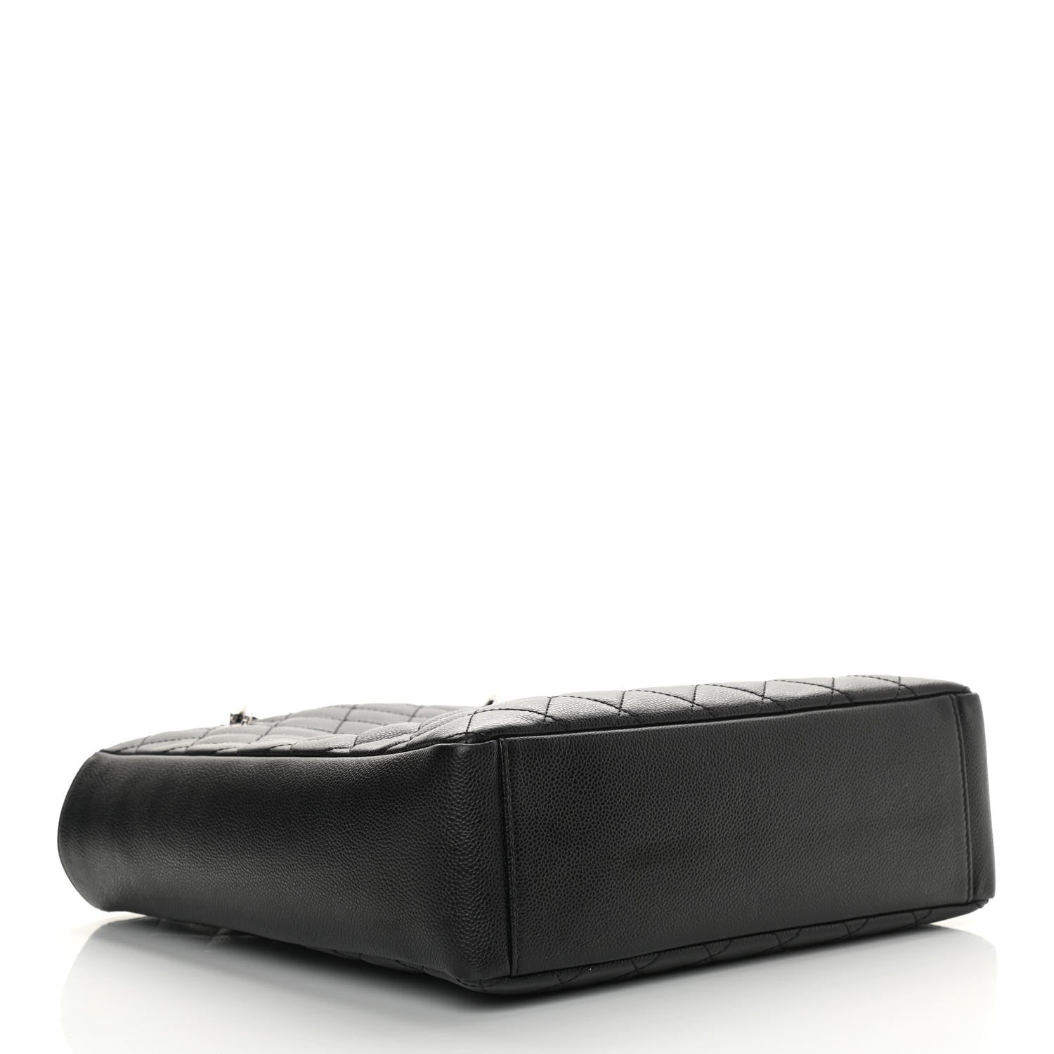 Chanel Caviar Quilted Vertical Grand Shopping Tote GST Black 4 of 12