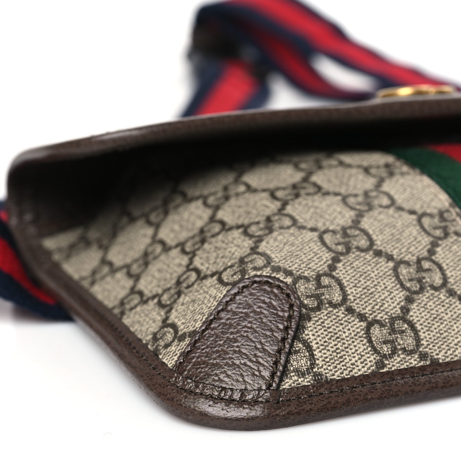 Gucci GG Supreme Monogram Web Small Ophidia Belt Bag Brown 8 of 9
