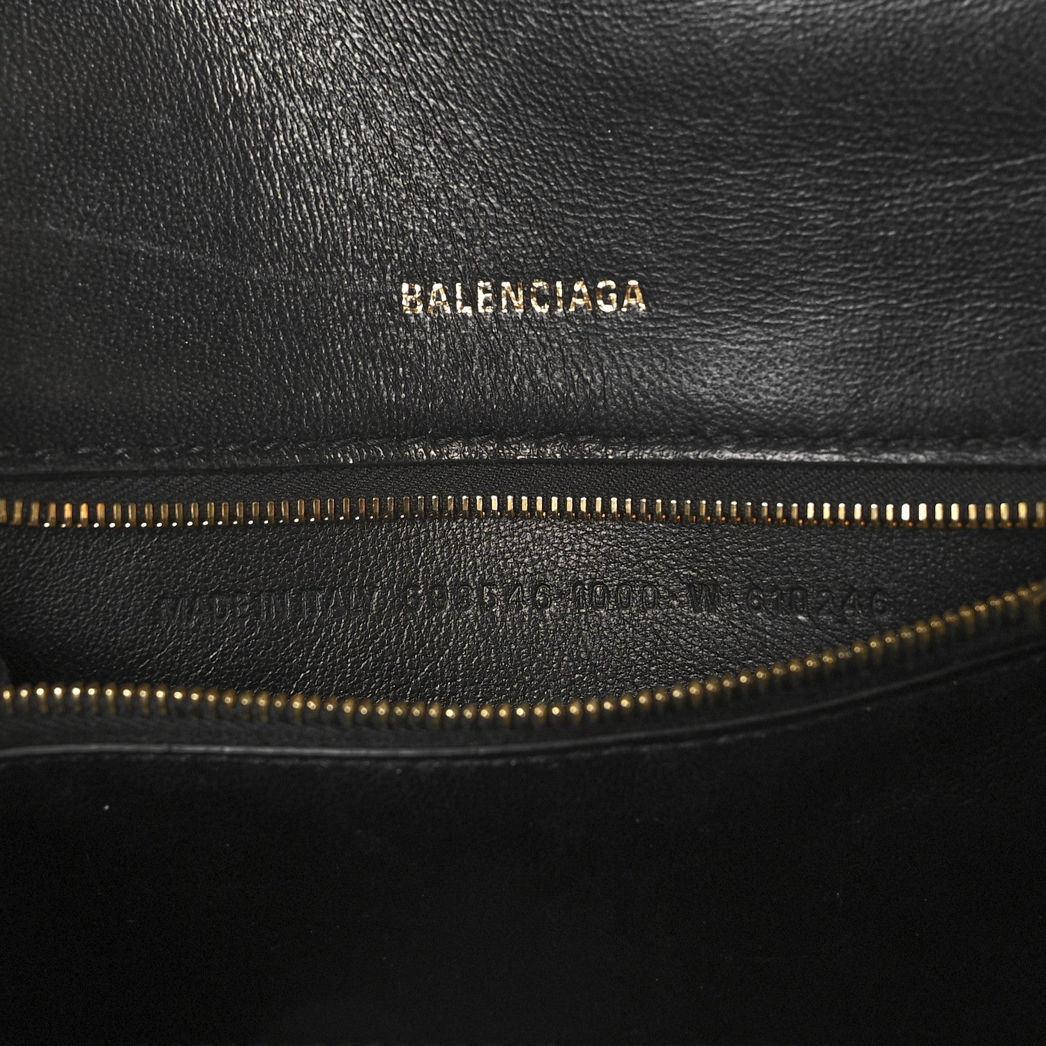 Balenciaga Shiny Box Calfskin Small Hourglass Top Handle Bag Black 6 of 10