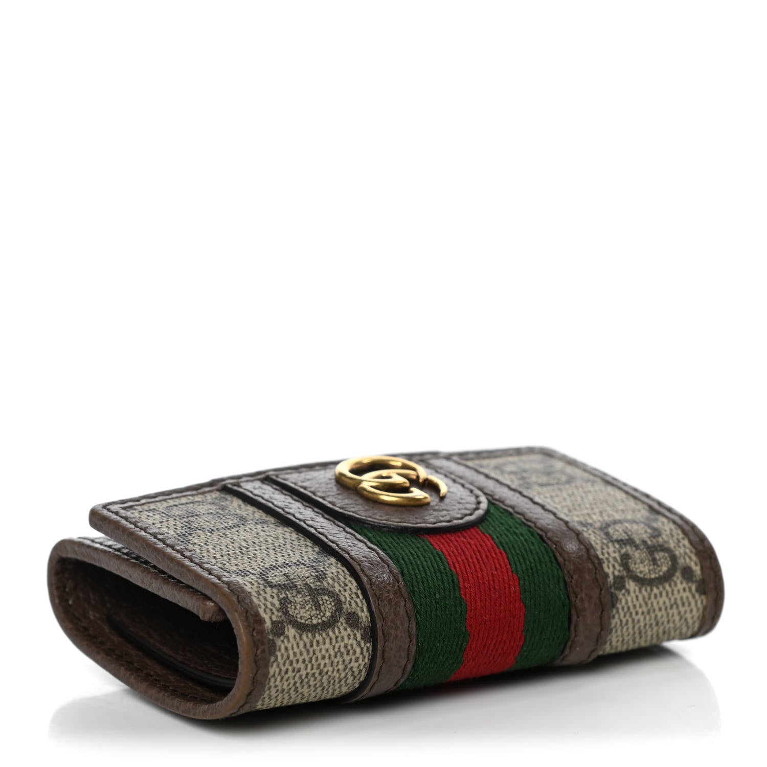 Gucci GG Supreme Monogram Web Ophidia 6 Key Holder Case Beige New Acero 4 of 12
