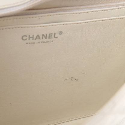 Chanel Caviar Quilted Jumbo Single Flap White 11 of 14