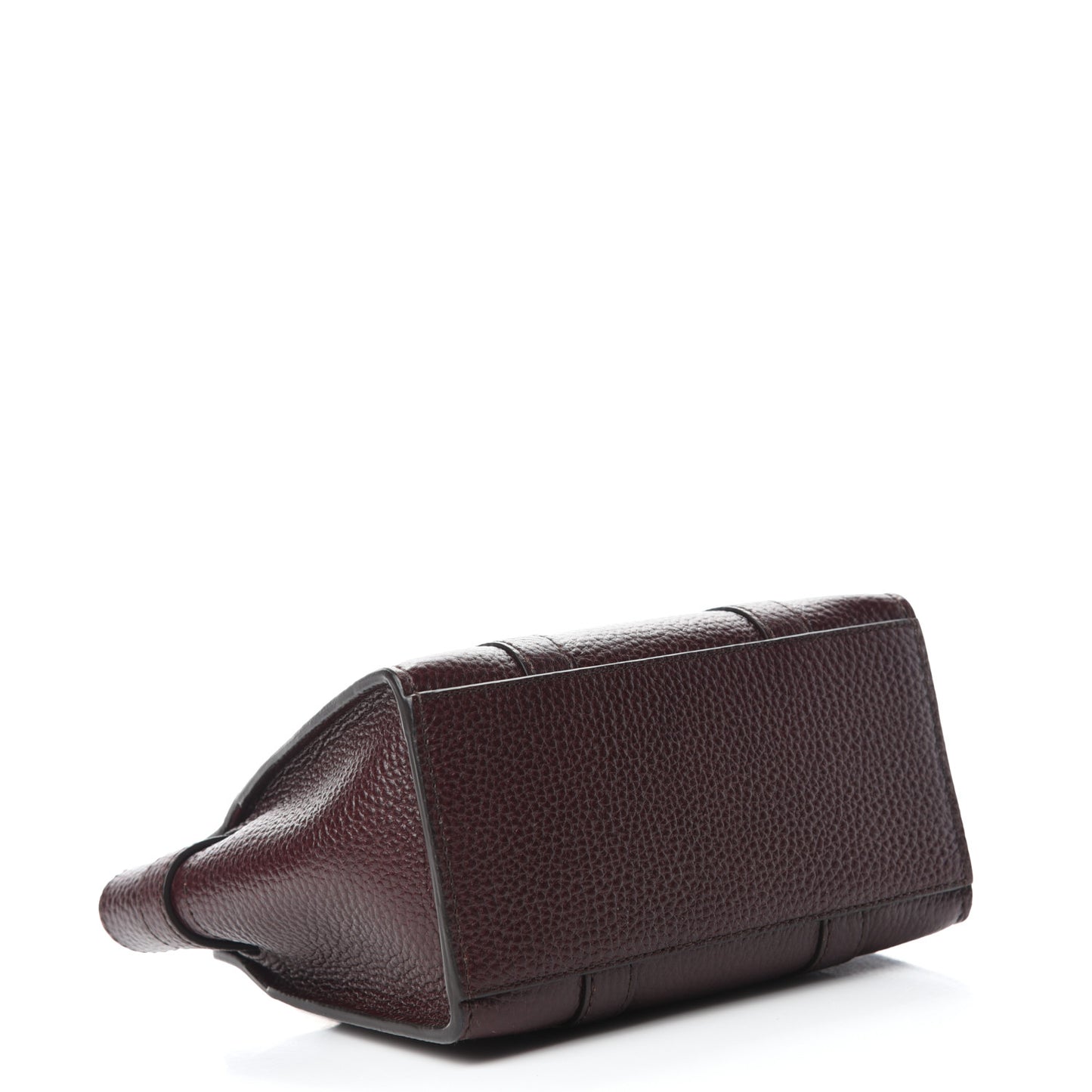 Small Classic Grain Micro Bayswater Zip Tote Oxblood