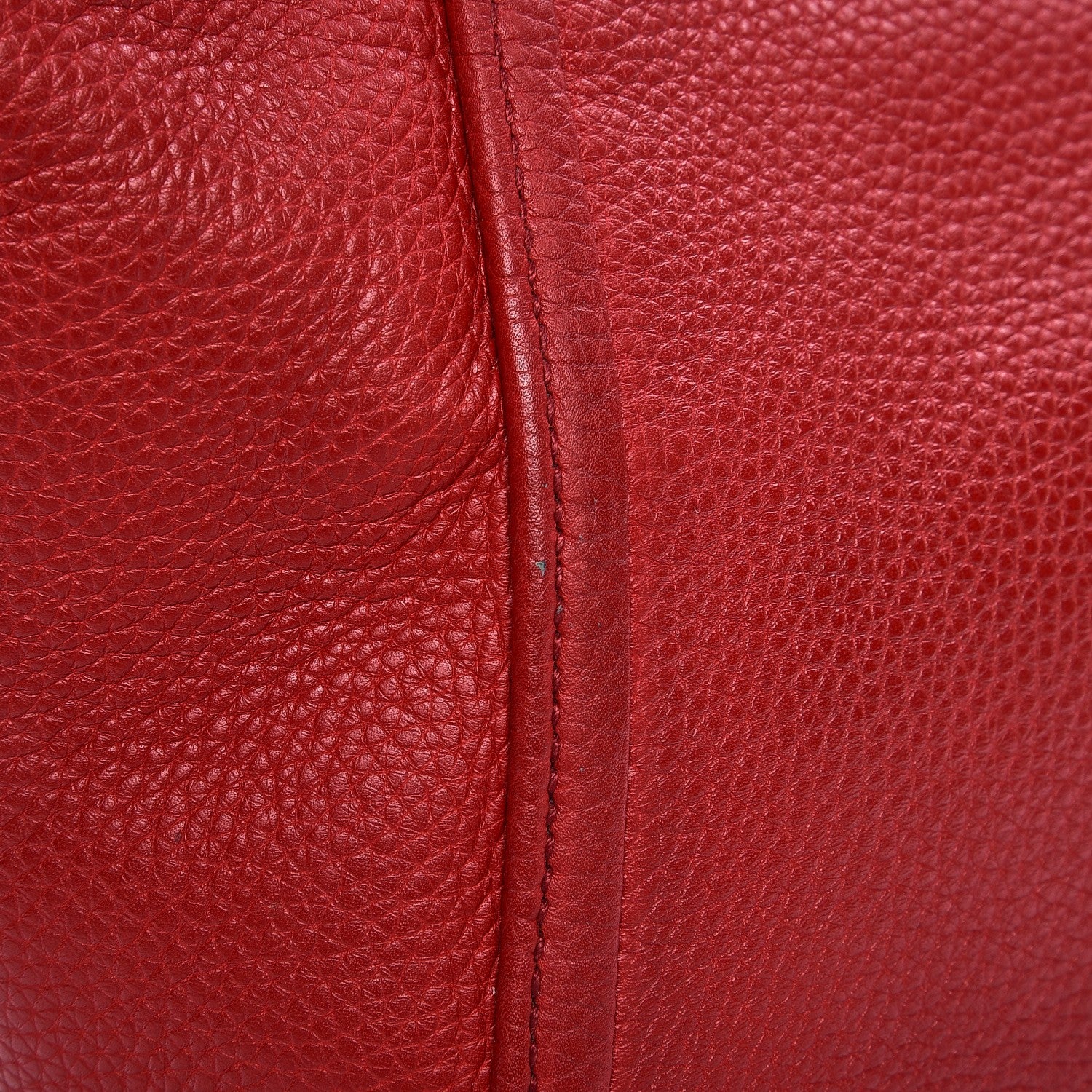 Gucci Pebbled Calfskin Small Soho Top Handle Bag Red 13 of 17