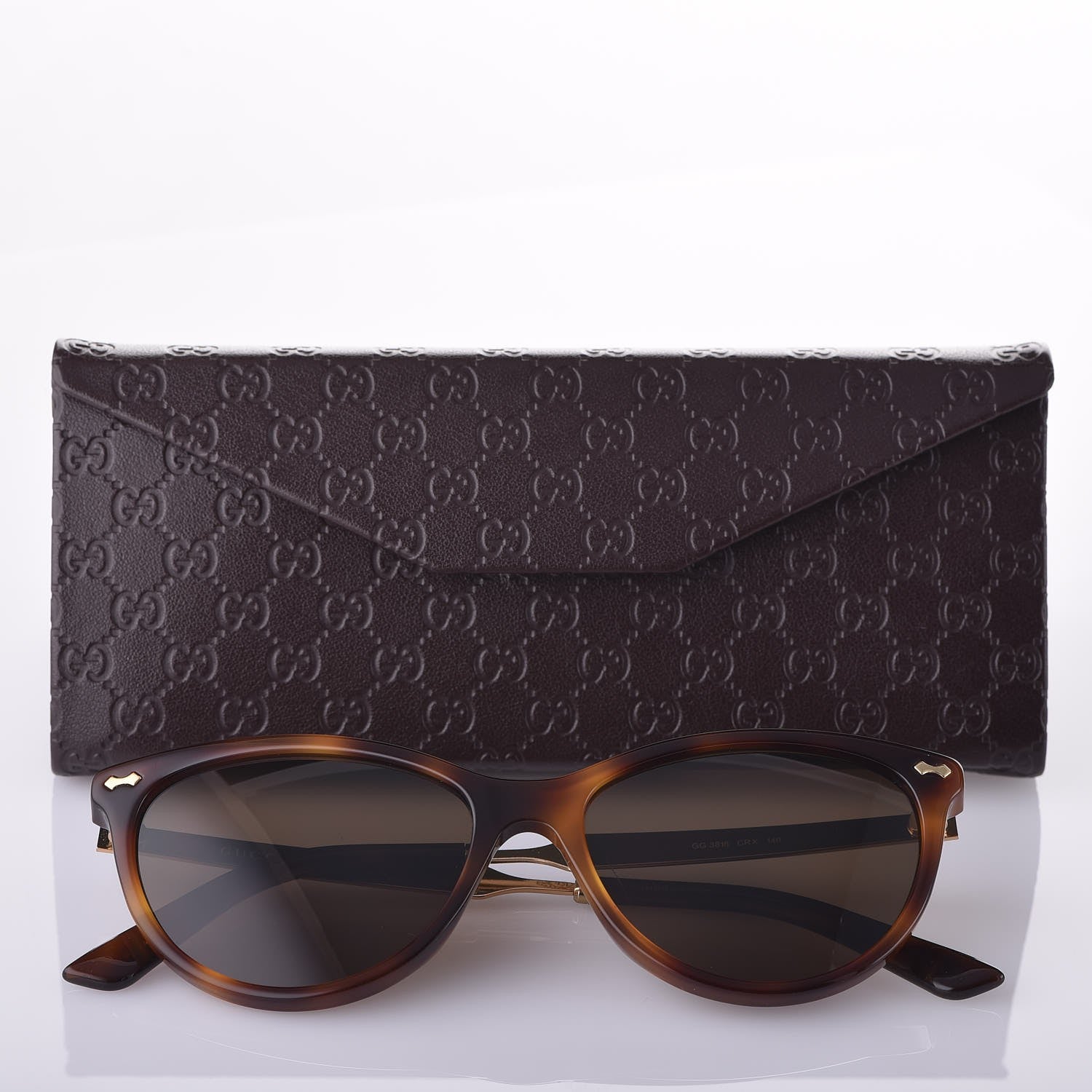 Gucci Cat Eye Sunglasses GG3818 Tortoise 7 of 7