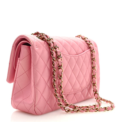 Chanel Iridescent Caviar Quilted Medium Double Flap Dark Pink 2 of 9