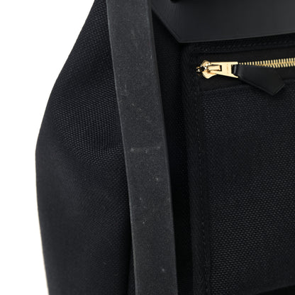 Hermes Military Toile Vache Hunter Herbag Zip Retourne 31 PM Black 10 of 10