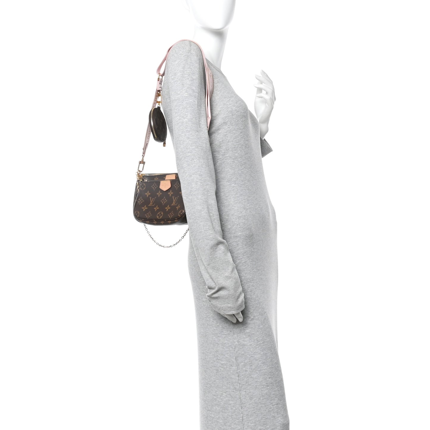 Monogram Multi Pochette Accessories Rose Clair