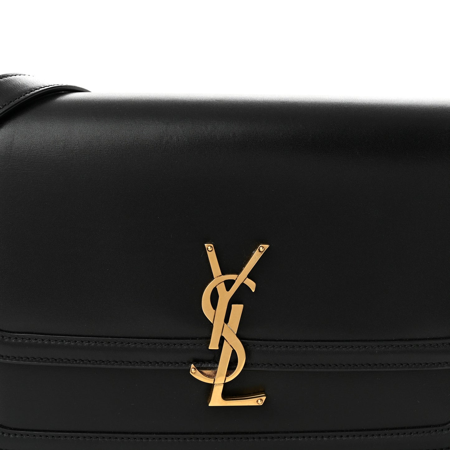 Box Calfskin Monogram Medium Solferino Satchel Black