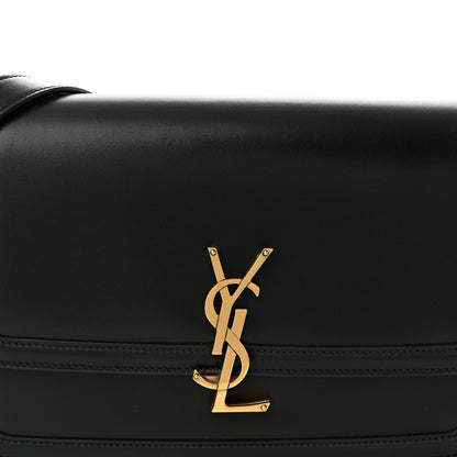 Saint Laurent Box Calfskin Monogram Medium Solferino Satchel Black 7 of 10