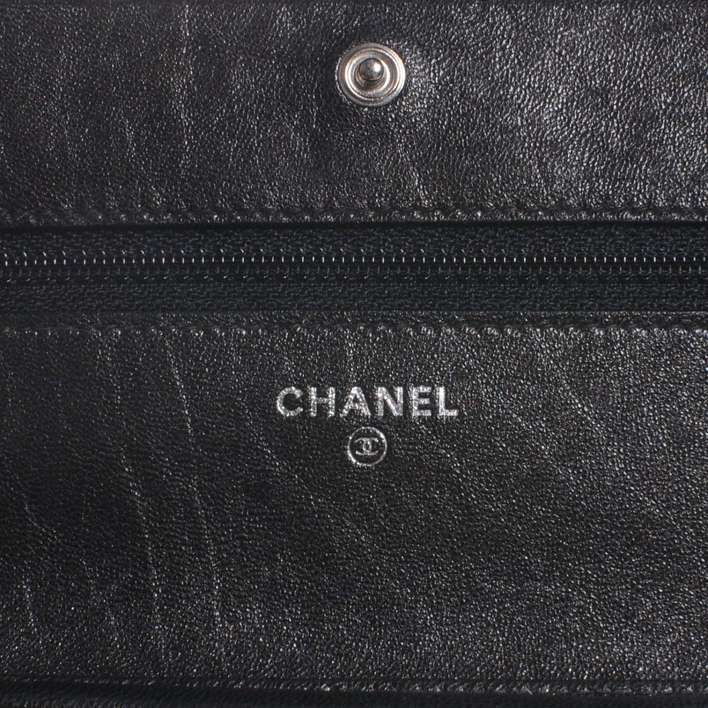 Leather Wallet On Chain WOC Black