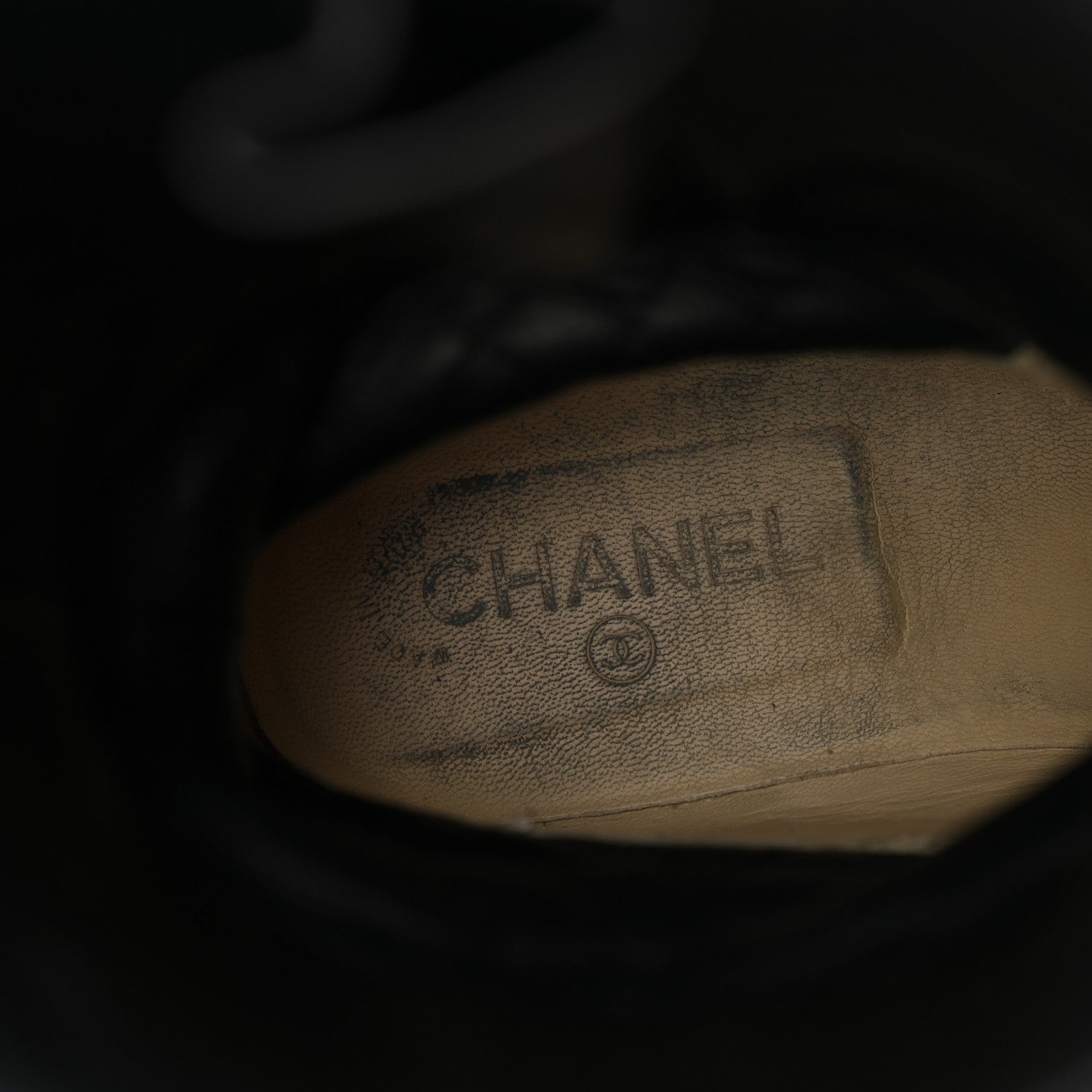 Chanel Calfskin Quilted Biker Boots 40 Black 6 of 11
