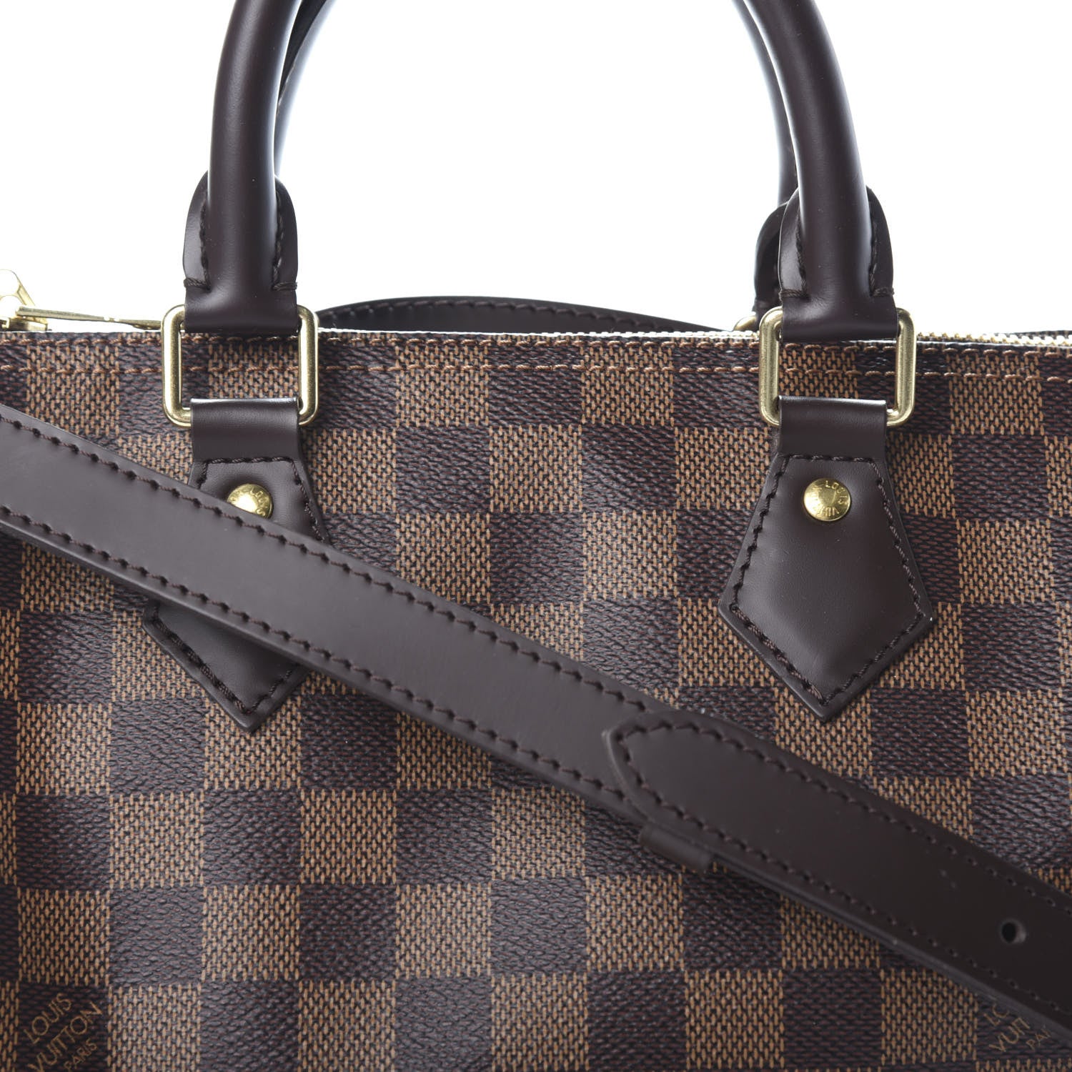 Louis Vuitton Damier Ebene Speedy Bandouliere 25 8 of 9