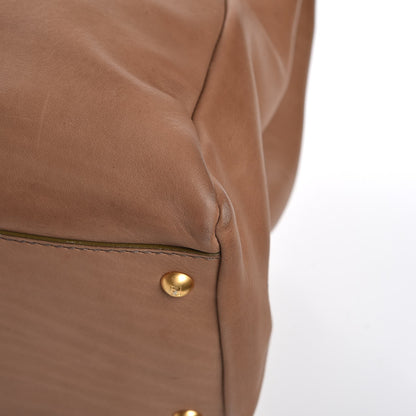 Fendi Vitello Saddle Large Peekaboo Iconic Satchel Moro 18 of 19