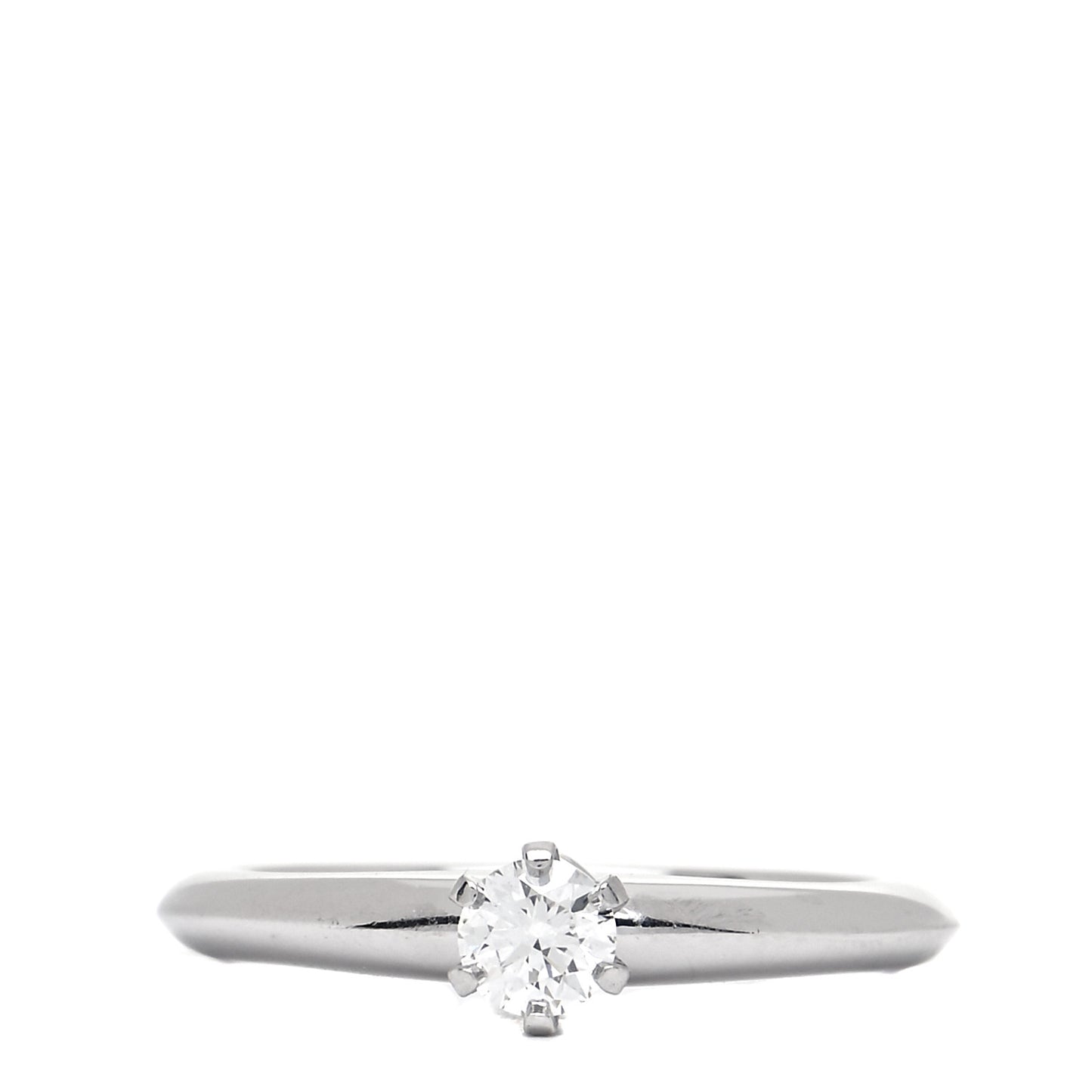 Platinum Diamond .20ct Solitaire Engagement Ring 49 5