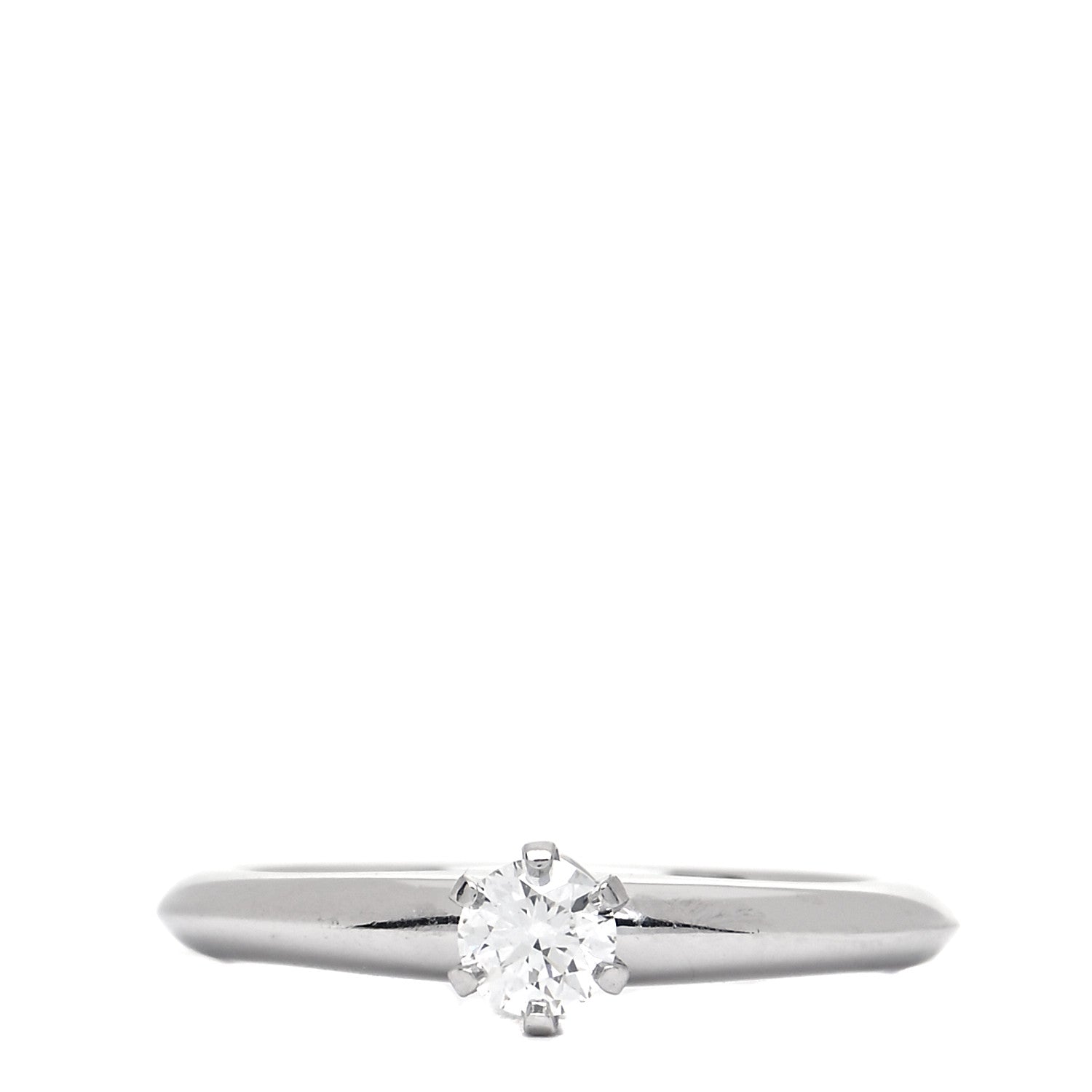 Tiffany Platinum Diamond .20ct Solitaire Engagement Ring 49 5 1 of 8