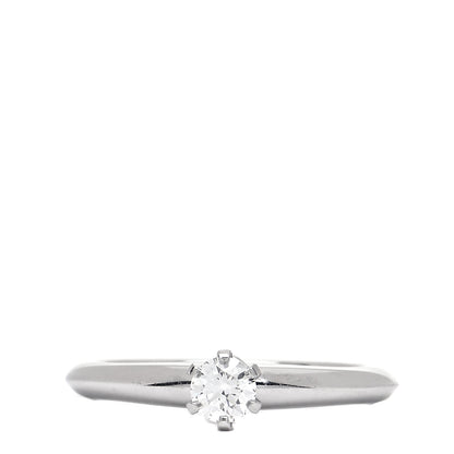 Tiffany Platinum Diamond .20ct Solitaire Engagement Ring 49 5 1 of 8
