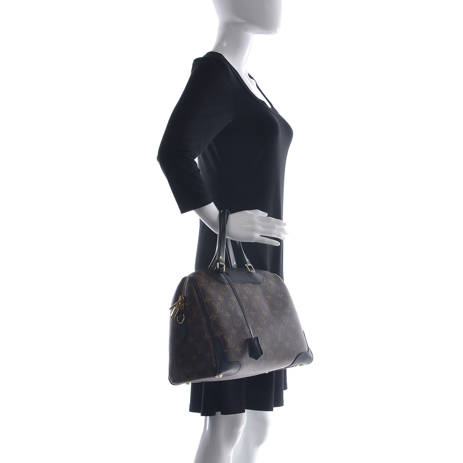 Louis Vuitton Monogram Retiro NM Black 2 of 9