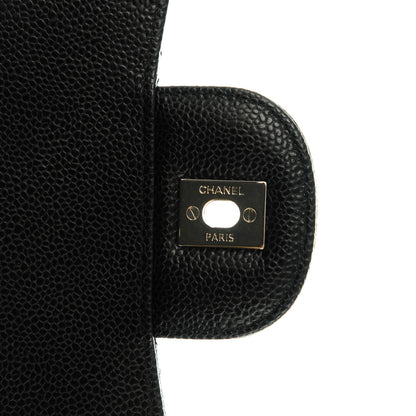 Chanel Caviar Quilted Jumbo Double Flap Black 5 of 8