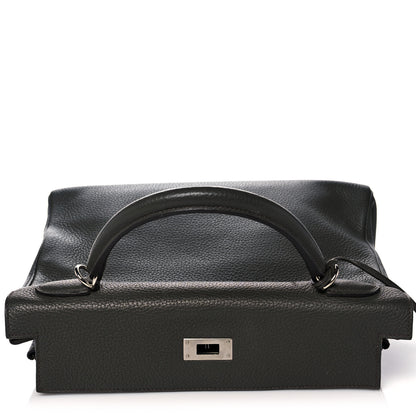 Hermes Taurillon Clemence Kelly Retourne 32 Vert De Gris 16 of 41