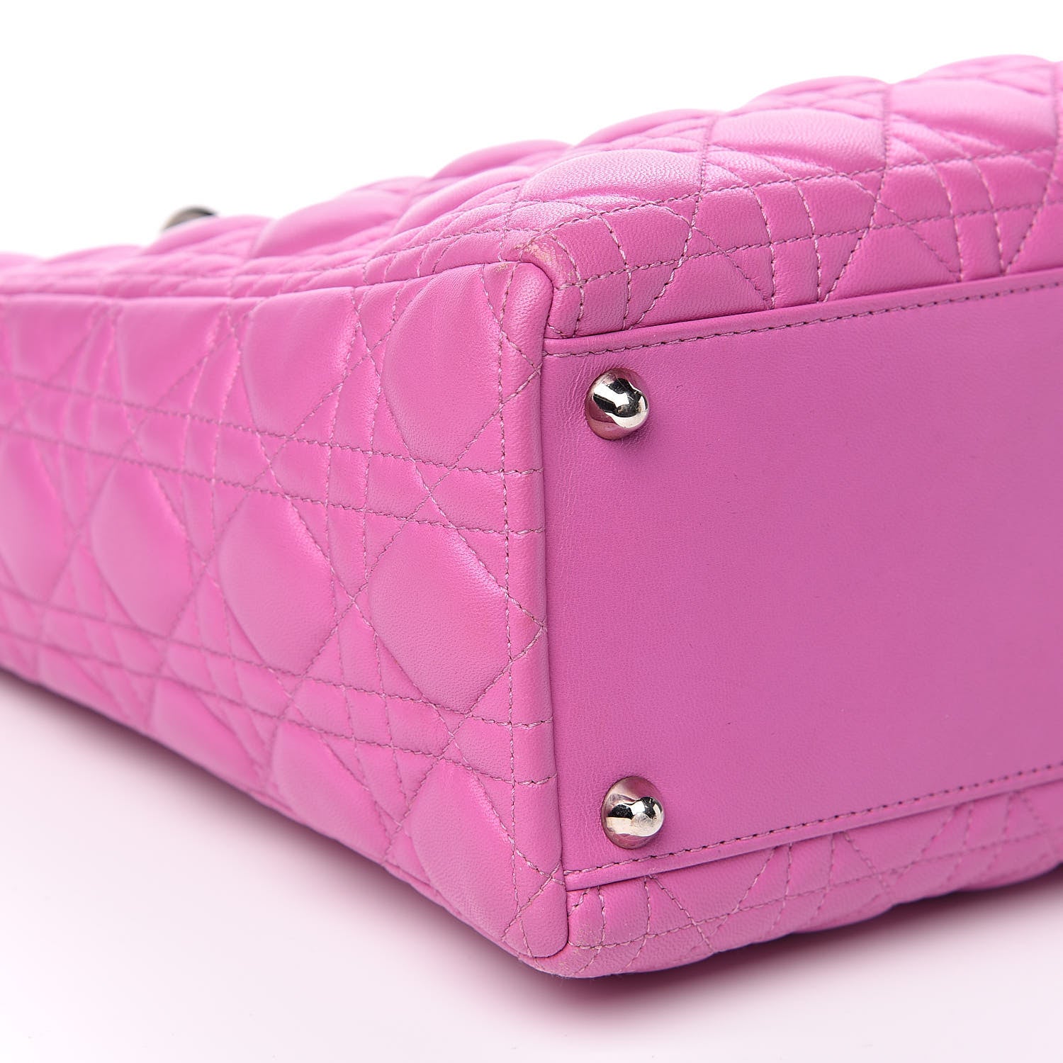 Christian Dior Lambskin Cannage Large Lady Dior Pink 8 of 15