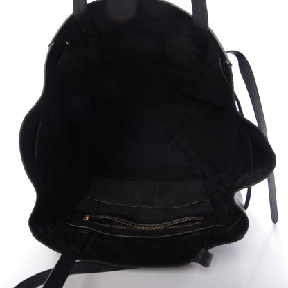 Celine Soft Grained Calfskin Small Belt Cabas Phantom Black 5 of 9