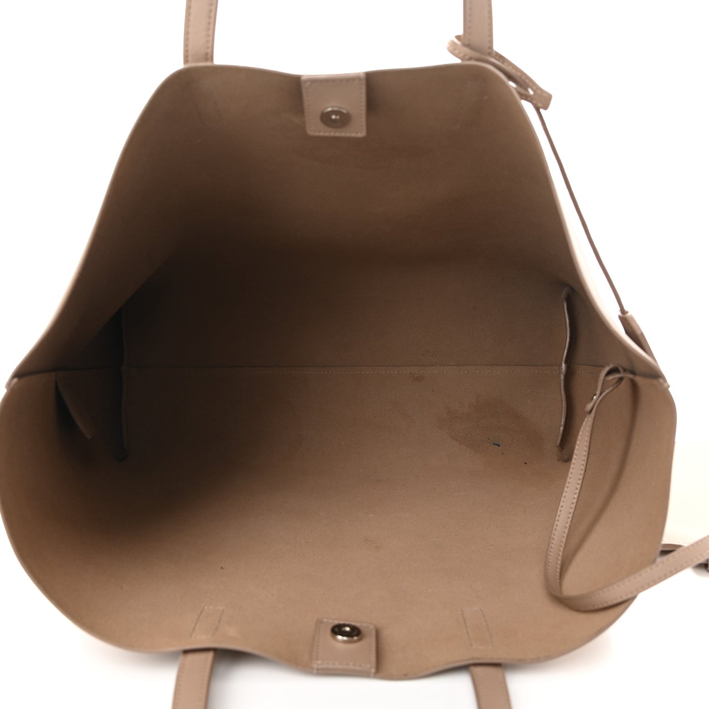 Calfskin Large Shopping Tote Dark Beige