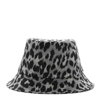 Christian Dior Oblique Reversible Leopard Bucket Hat 56 Grey 6 of 14