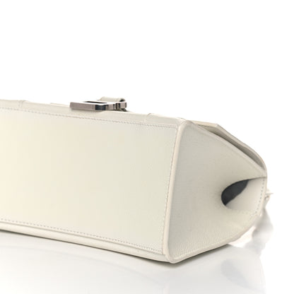 Balenciaga Grained Calfskin Small Hourglass Top Handle Bag White 10 of 12
