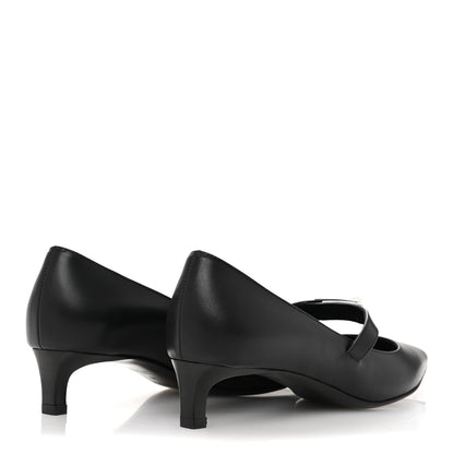 Hermes Calfskin Kiara 40 Pumps 36 Black 5 of 9