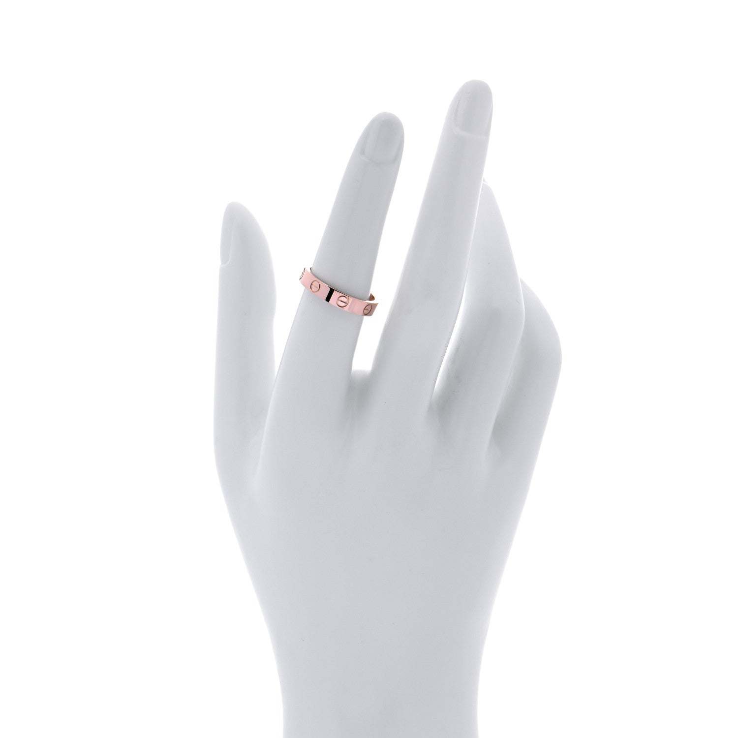 Cartier 18K Pink Gold 3.5mm LOVE Wedding Band Ring 53 6.25 2 of 5