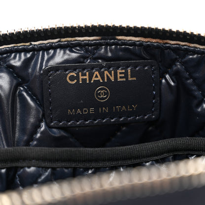 Chanel Nylon Cat Emoticon Cosmetic Pouch Navy 6 of 8