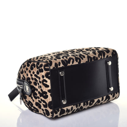 Louis Vuitton Jacquard Velvet Leopard Print Stephen Sprouse Speedy 4 of 9
