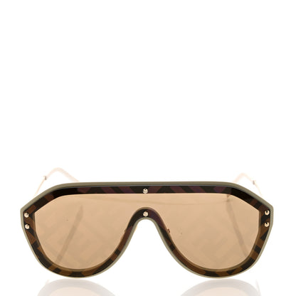 Fendi FF Fabulous Shield Sunglasses FF M0039/G/S Black 2 of 8