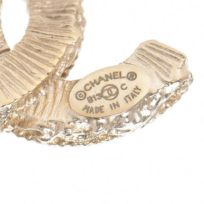 Chanel Enamel CC Baroque Earrings Black Gold 5 of 6
