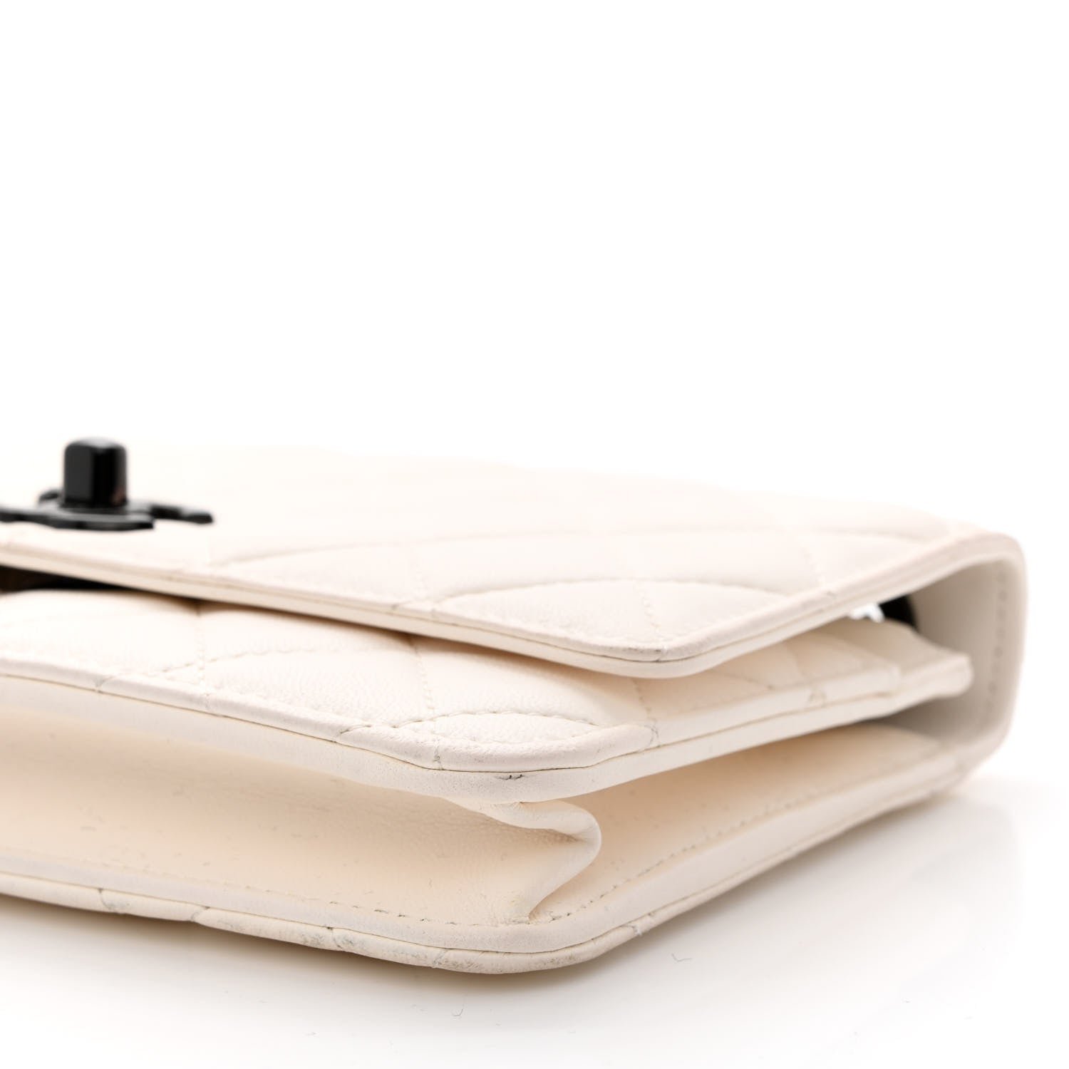 Chanel Lambskin Quilted Trendy CC Wallet On Chain WOC White 11 of 13
