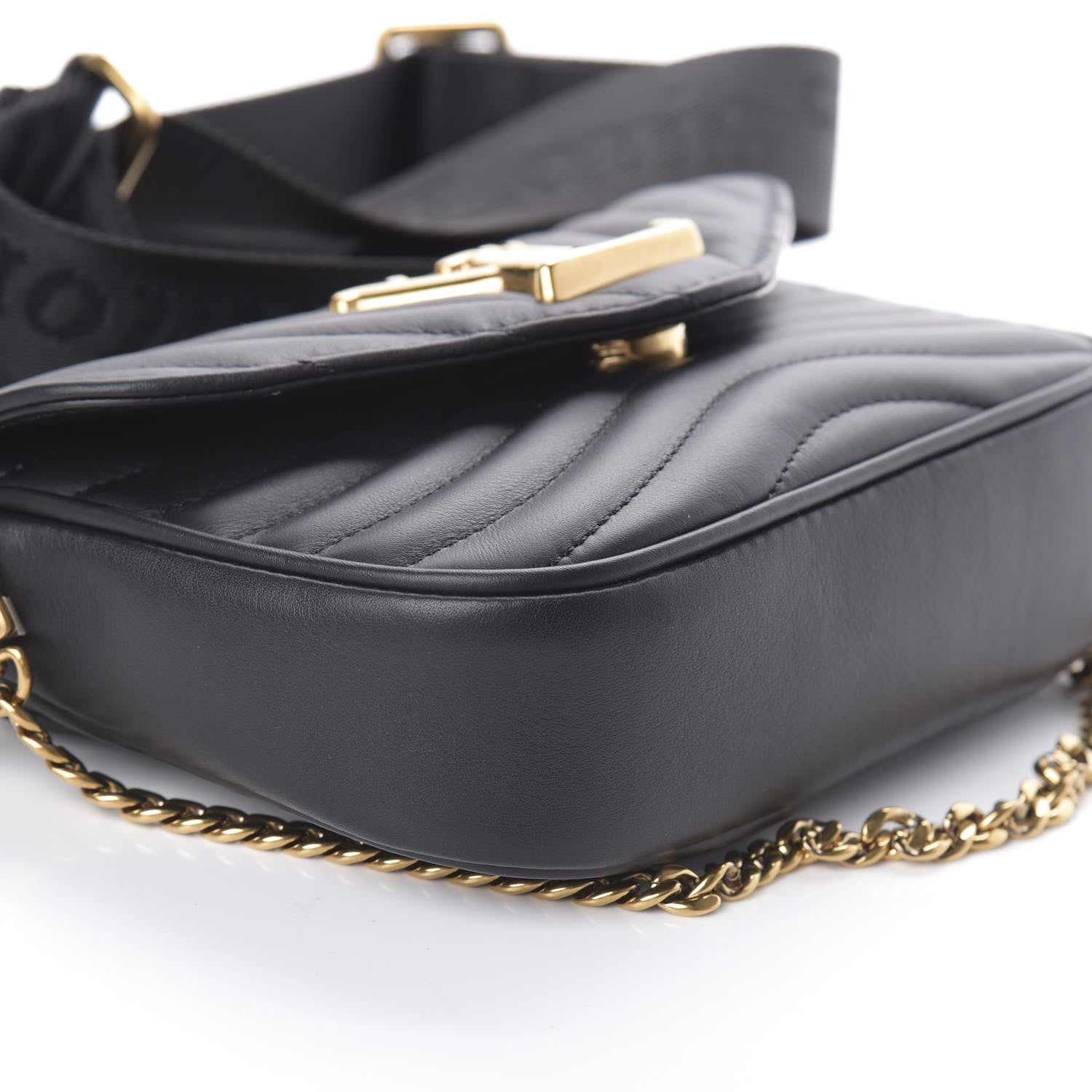 Louis Vuitton Calfskin New Wave Multi Pochette Black 8 of 9
